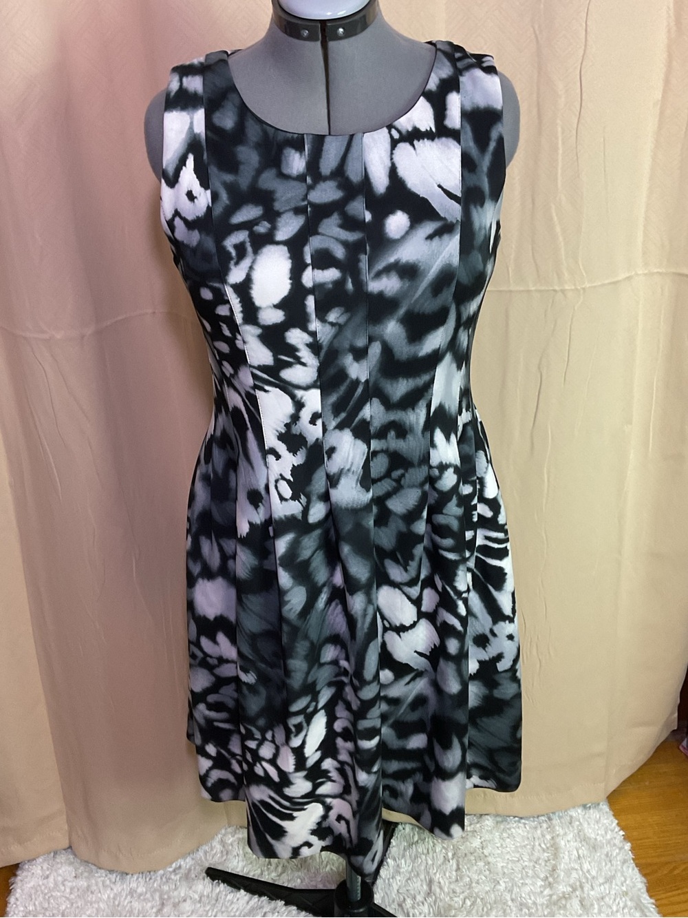 Calvin Klein pleated A Line Dress